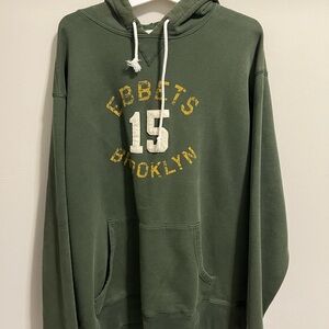 Old Navy Green Hoodie with Yellow Print